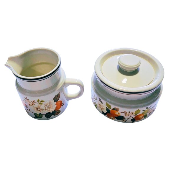 Vintage Fall Colours Creamer & Sugar Bowl Set - Excellent Condition - Picture 8 of 8